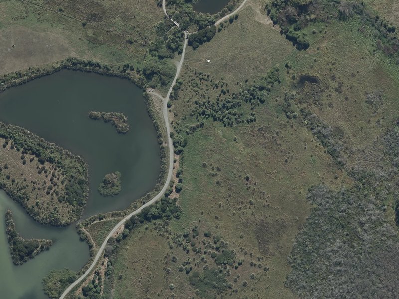aerial view of Styx Mill Conservation Reserve and the ground around it