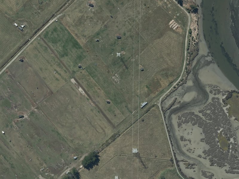 aerial view of Ferrymead Park and the ground around it