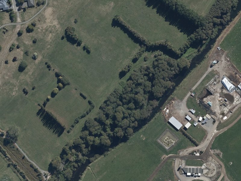 aerial view of Courtenay Drive Reserve and the ground around it