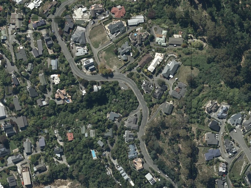 aerial view of Trecastle Reserve and the ground around it