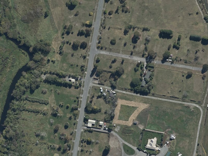 aerial view of Brooklands Playcentre Reserve and the ground around it