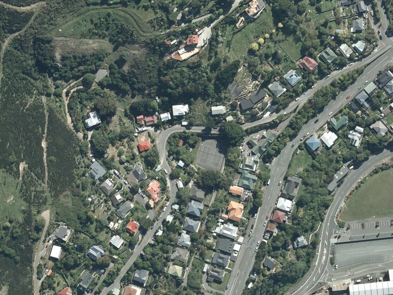 aerial view of Cressy Terrace Tennis Courts and the ground around it