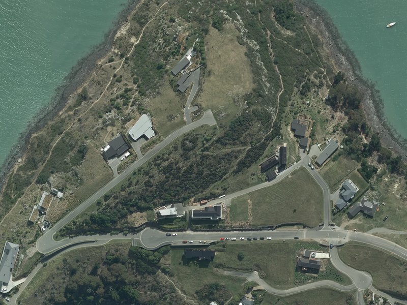 aerial view of Black Point Reserve and the ground around it