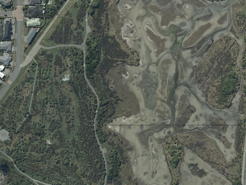 aerial view of Charlesworth Reserve and the ground around it
