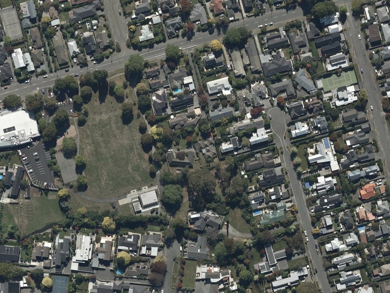 aerial view of Waiwetu Reserve and the ground around it