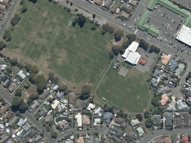 aerial view of Parklands Reserve and the ground around it