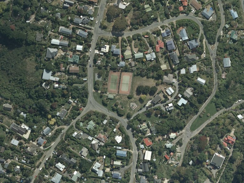 aerial view of Kirk Park and the ground around it