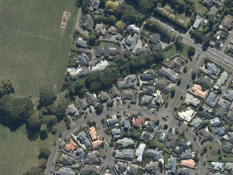 aerial view of Styx River Reserve and the ground around it