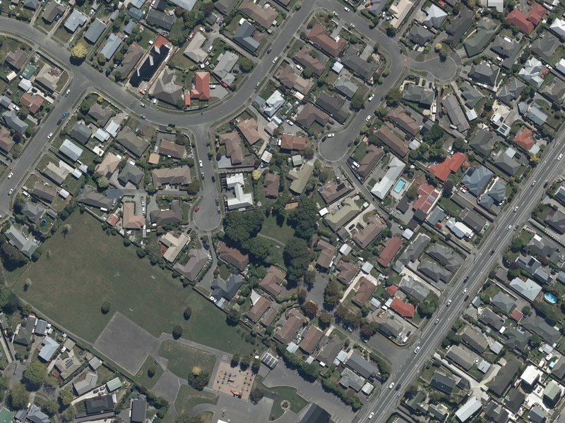 aerial view of Paprika Reserve and the ground around it