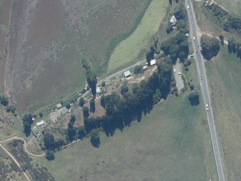 aerial view of Kaituna Baches and the ground around it