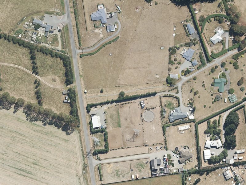 aerial view of No 10 Road / Wetherfield Lane Accessway and the ground around it