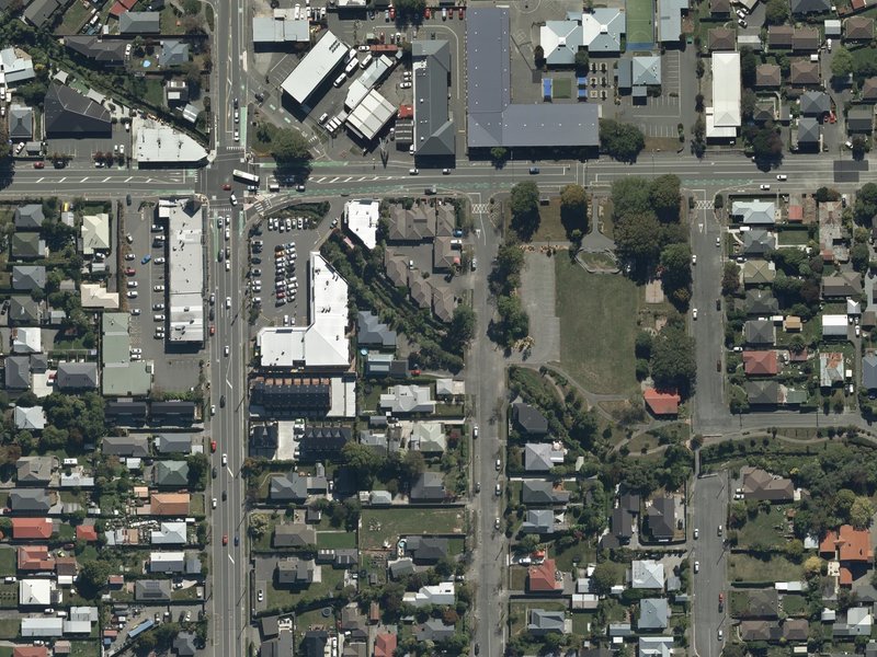 aerial view of Dudley Creek Esplanade Reserve and the ground around it