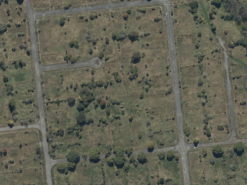 aerial view of Horseshoe Lake Reserve and the ground around it