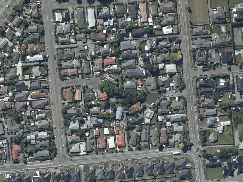 aerial view of Birchdale Reserve and the ground around it