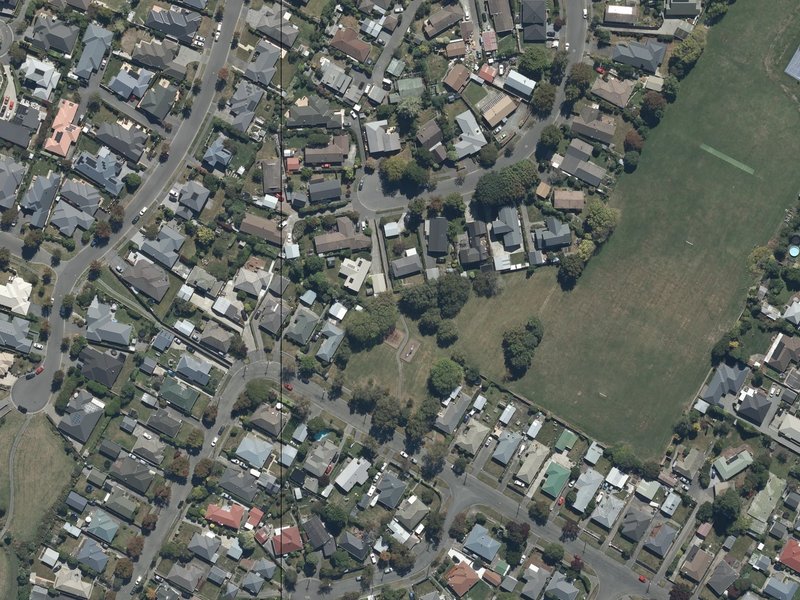 aerial view of Hockey Park and the ground around it