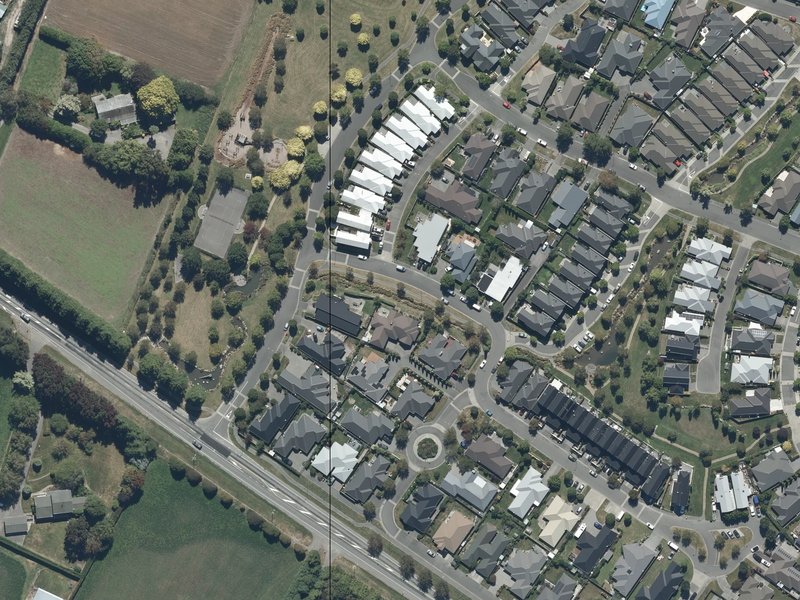 aerial view of Roullet Lane Reserve and the ground around it