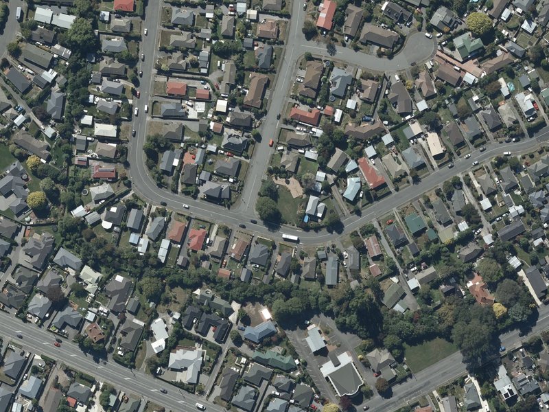 aerial view of Shamrock Reserve and the ground around it