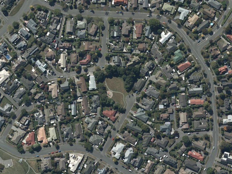 aerial view of Campion Reserve and the ground around it