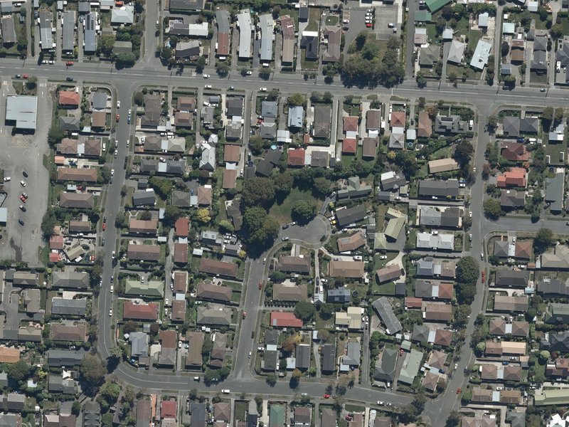 aerial view of James Condon Park and the ground around it