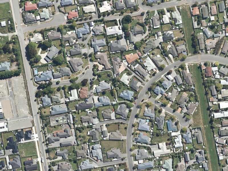 aerial view of Calvandra Rowse Walkway and the ground around it