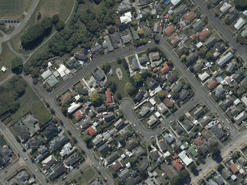 aerial view of Wolsey Playground and the ground around it