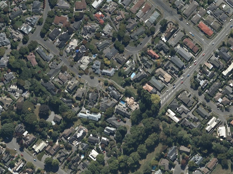 aerial view of Parkham Reserve and the ground around it