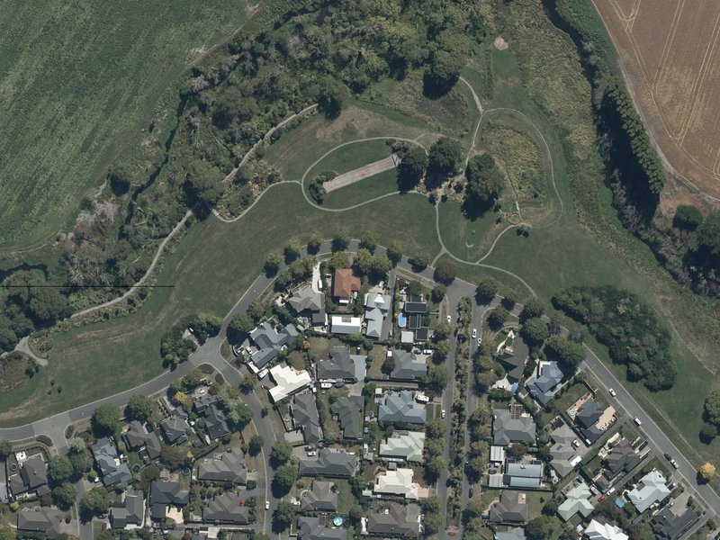 aerial view of Styx River Conservation Reserve and the ground around it
