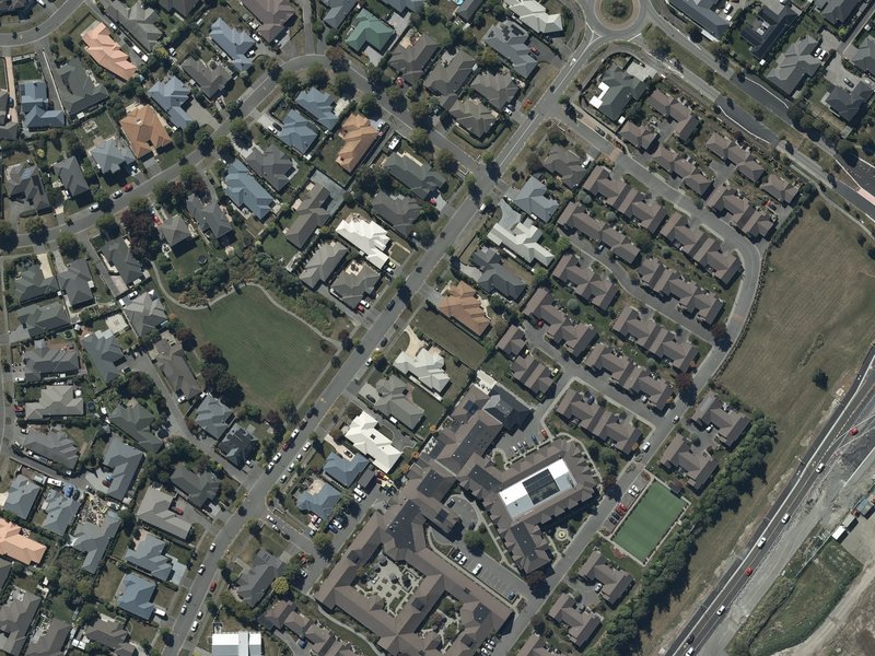 aerial view of Corbett Reserve and the ground around it