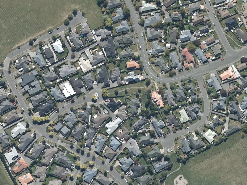 aerial view of Roydon Drainage Reserve and the ground around it