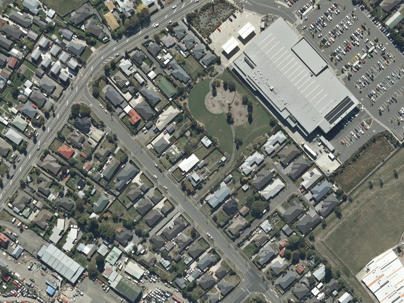 aerial view of Shortland Playground and the ground around it