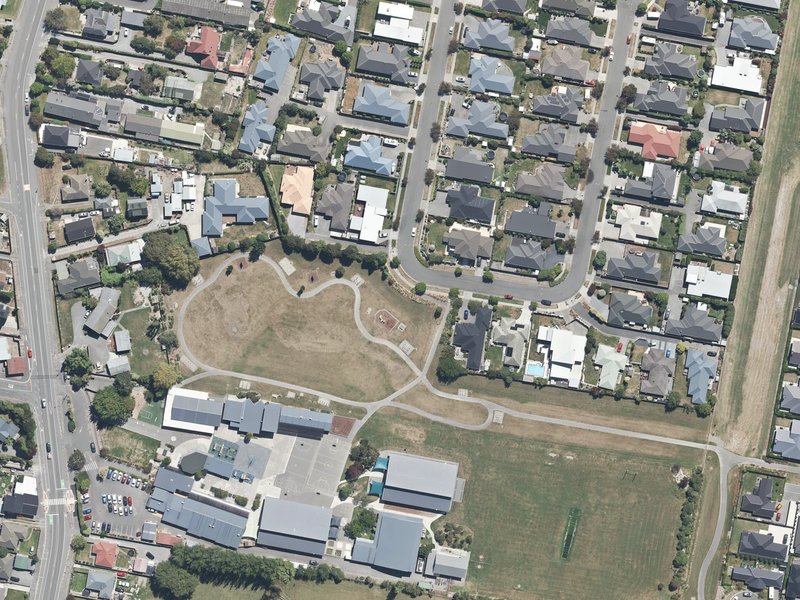 aerial view of Moorcroft Reserve and the ground around it