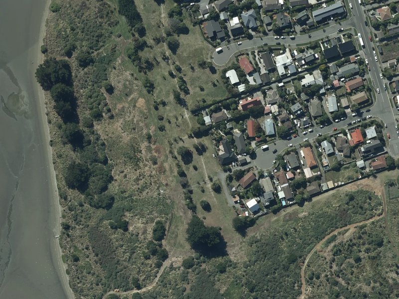 aerial view of Spit Reserve and the ground around it