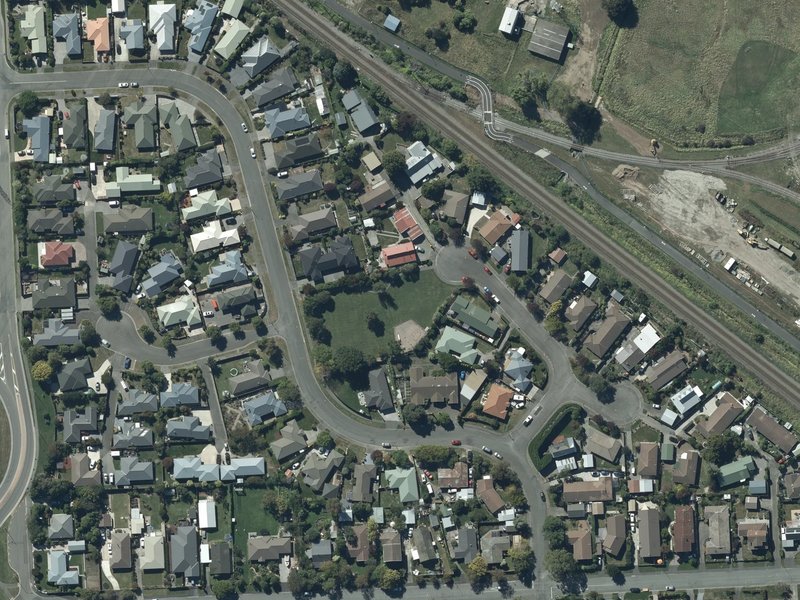 aerial view of Warner Reserve and the ground around it
