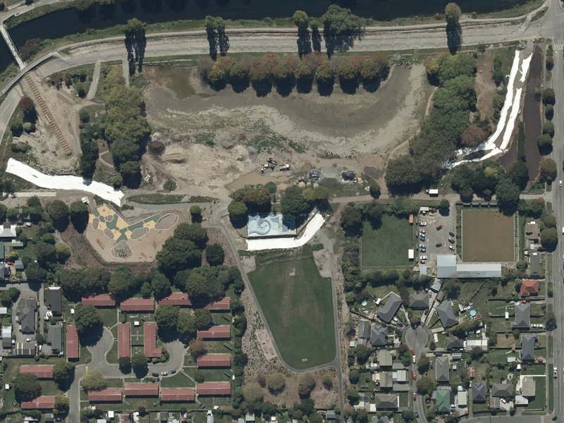 aerial view of Avon Park and the ground around it