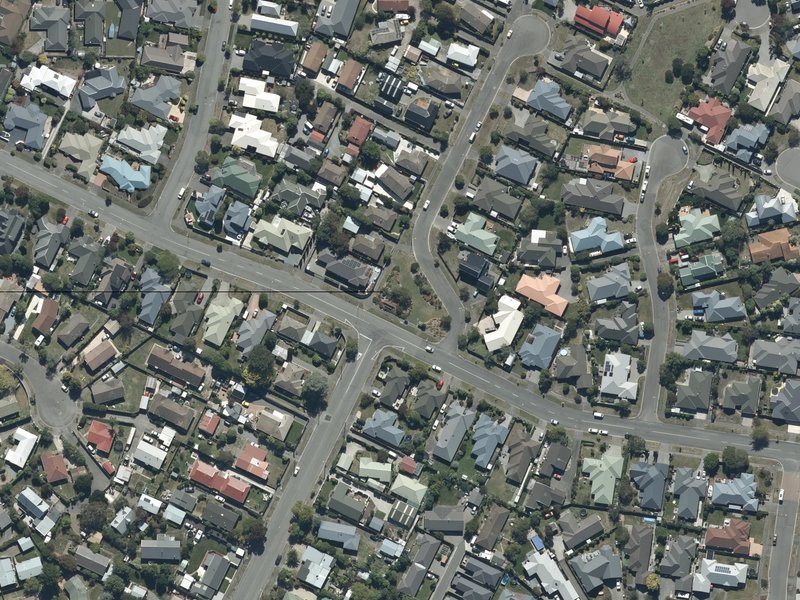 aerial view of Inwoods Reserve and the ground around it