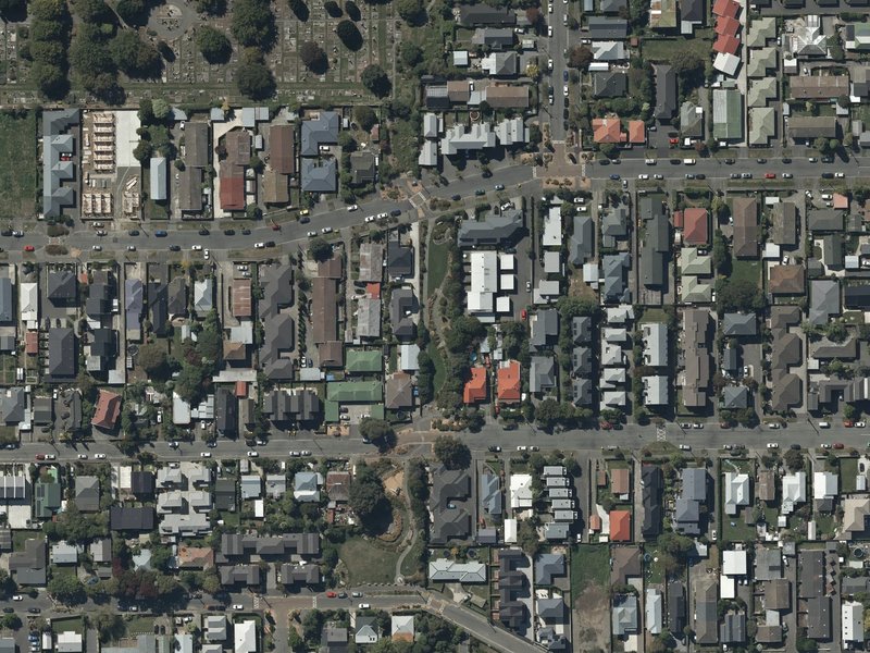 aerial view of Baxters Drain and the ground around it