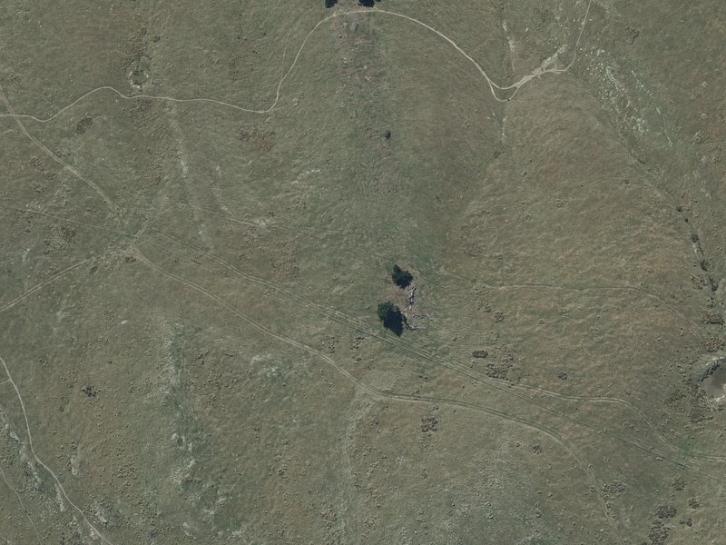 aerial view of Montgomery Spur Reserve and the ground around it