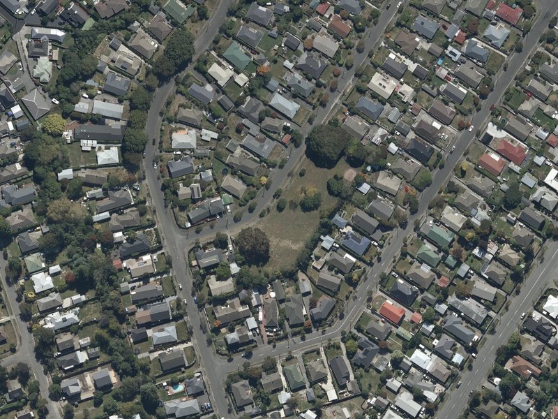 aerial view of Derwent Reserve and the ground around it