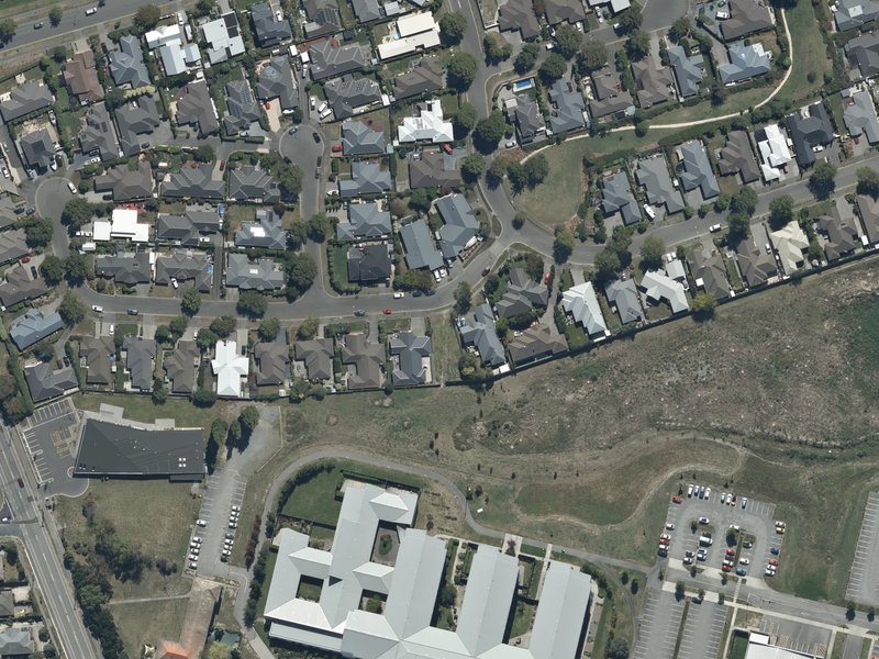 aerial view of Mataroa Reserve and the ground around it
