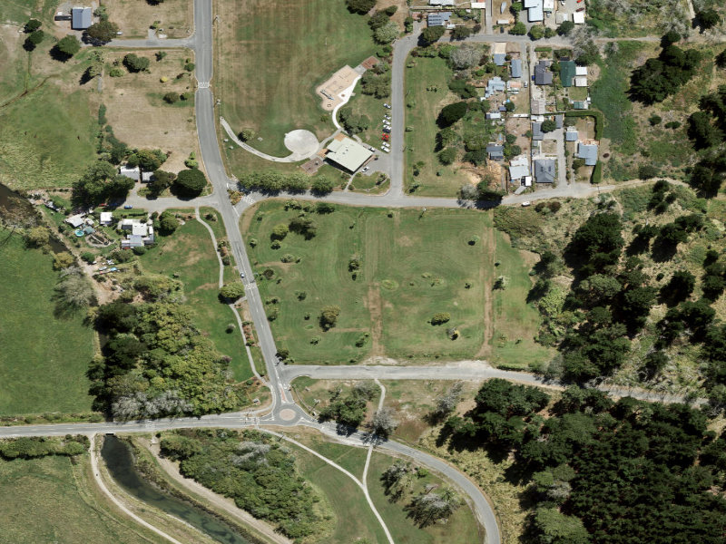 aerial view of Lindsay Lane and the ground around it