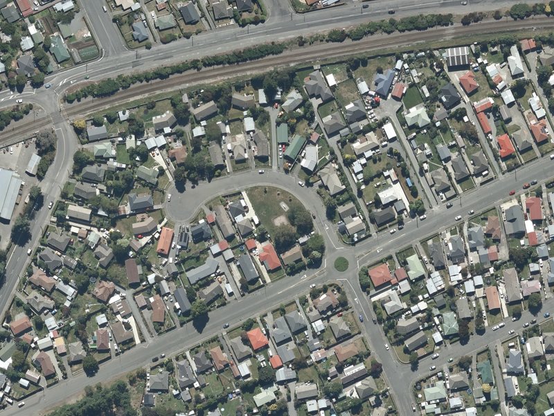 aerial view of Lomax Reserve and the ground around it
