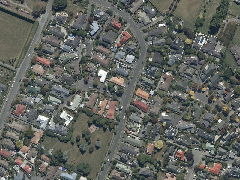 aerial view of Briar Reserve and the ground around it
