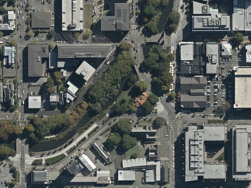 aerial view of Tiffany Reserve and the ground around it