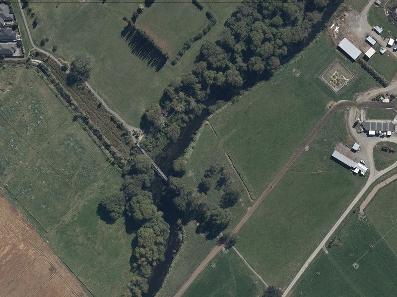 aerial view of Doubledays Road Esplanade Reserve and the ground around it