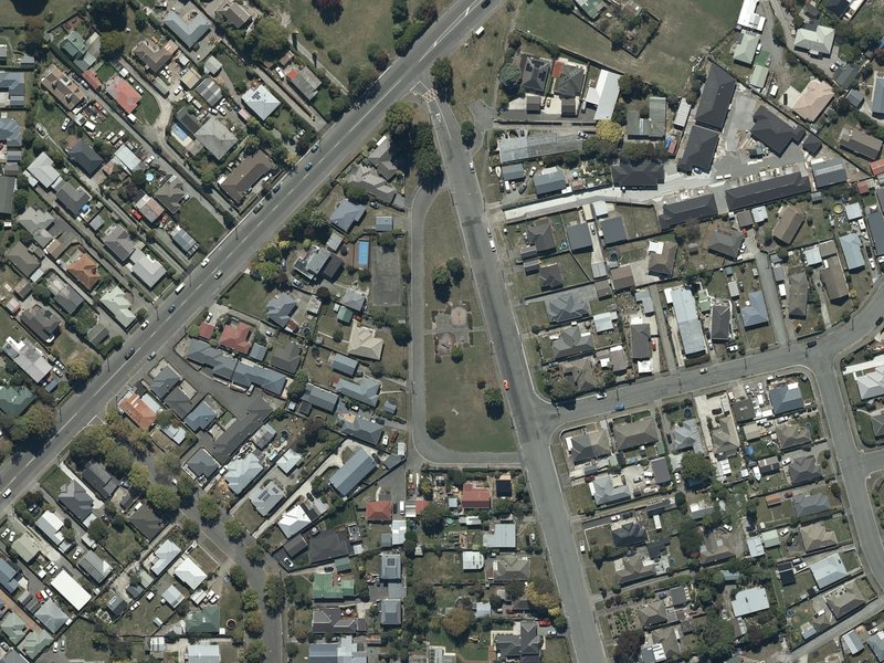 aerial view of Cuffs Road Playground and the ground around it