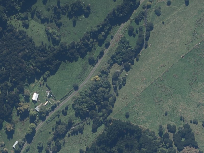 aerial view of Port Levy Recreation Reserve and the ground around it