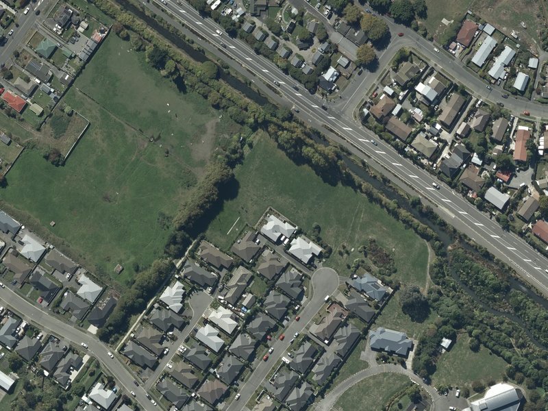 aerial view of St Florian Reserve and the ground around it