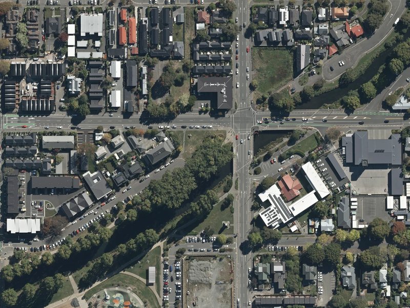 aerial view of Cambridge Reserve and the ground around it