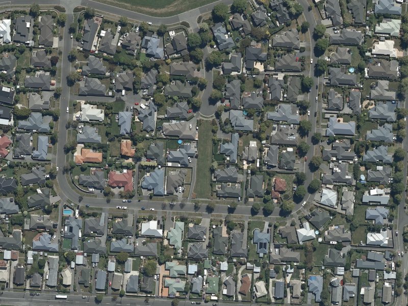 aerial view of Vaughan Reserve and the ground around it