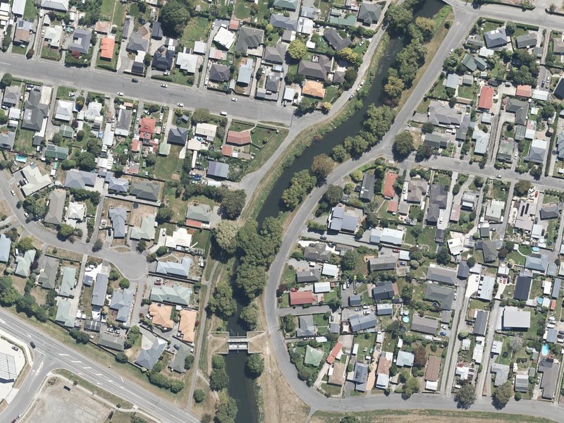 aerial view of Cam River Esplanade and the ground around it